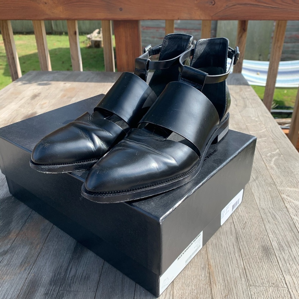 Alexander Wang Cut Out Ankle Booties sz 37